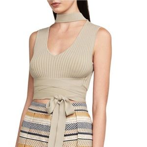 NEW BCBGMAXAZRIA Hana Hana Mock-Neck Top